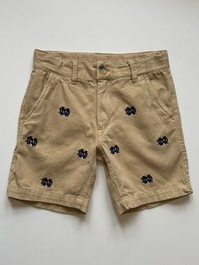 Wes & Willy Boys Notre Dame Fighting Irish
Embroidered Twill Short - Size 4